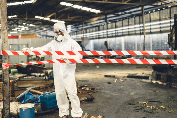 Professional Biohazard technician working in Montauk, NY
